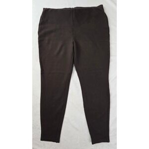 Chico's So Slimming Pants‎ Womens 2 Brown Pull-On Leggings Trousers Excellent